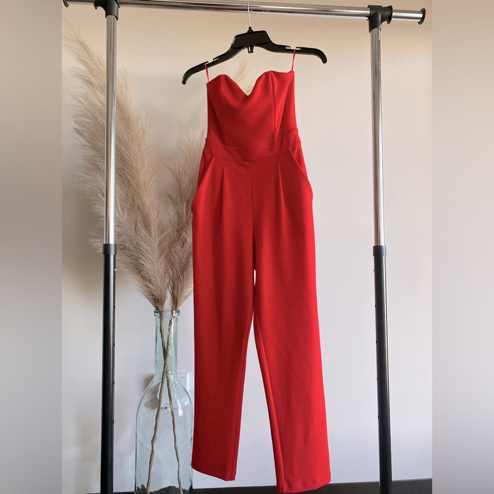 Red jumpsuit